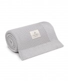 Kocyk bambusowy dla dzieci 80x100 cm - classic - LIGHT GREY